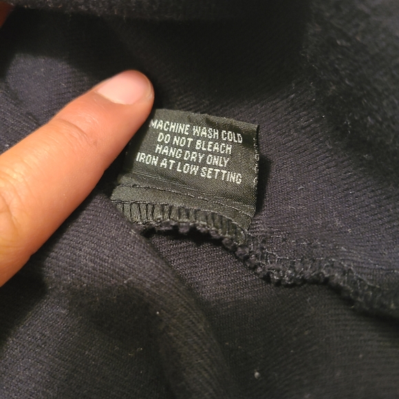 Milwaukee Leather MNG11655 Men's Solid Black Long Sleeve Cotton Flannel Shirt - Picture 6 of 6